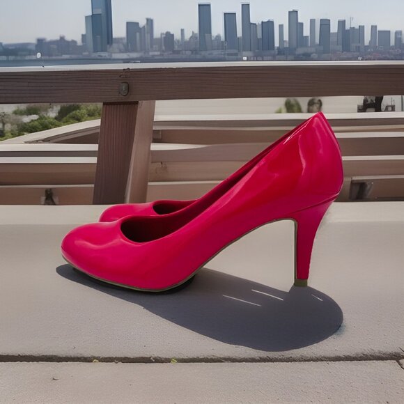 Comfort Plus by Predictions Womens Shoes Size 5.5 Pink Pump High Heels Stiletto - Picture 2 of 11